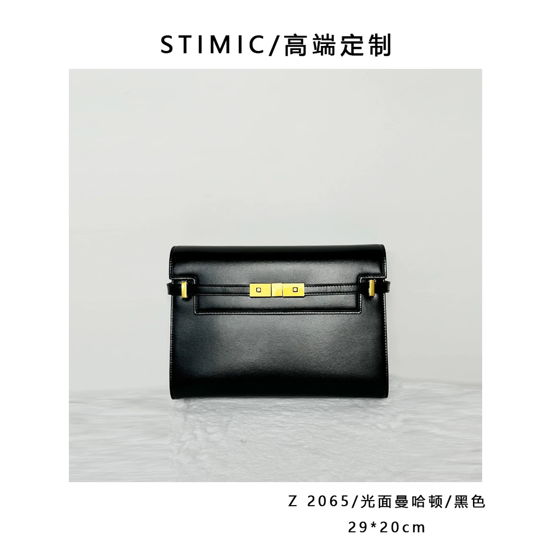 Z 2065/光面MHD黑色高端订制手工蜡线时尚女士轻奢单肩斜挎包1858