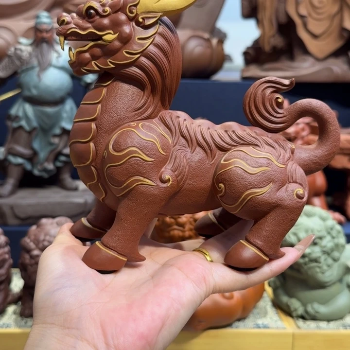 仁***1紫砂茶宠紫砂麒麟