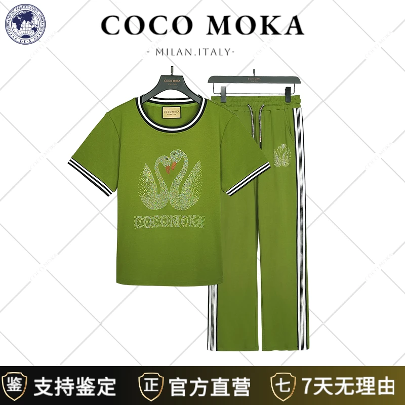 2025夏季新款短袖运动休闲套装女士时尚宽松潮流【TZ5338】