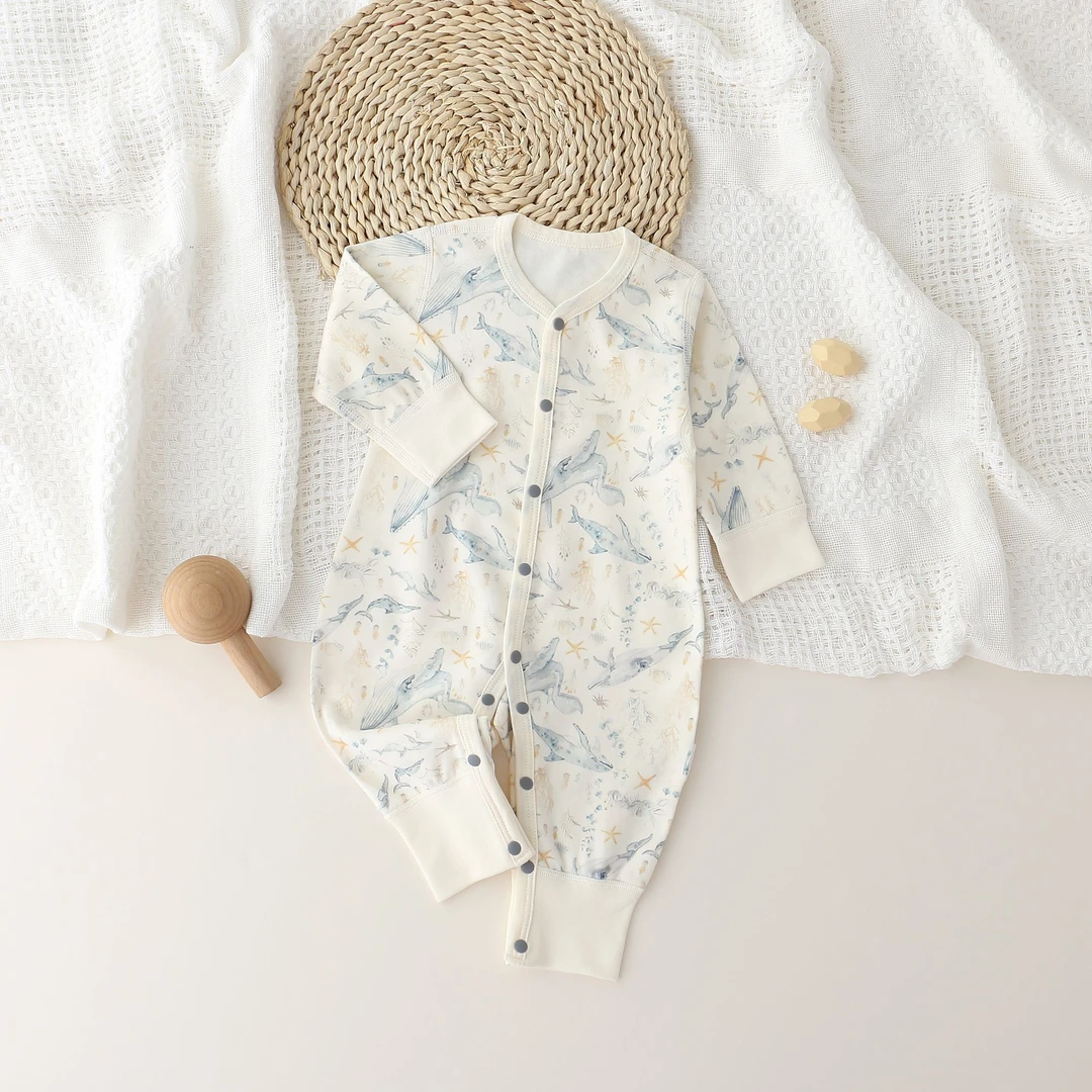 婴幼儿服饰2025年新款春款海底世界连身衣爬服9153038