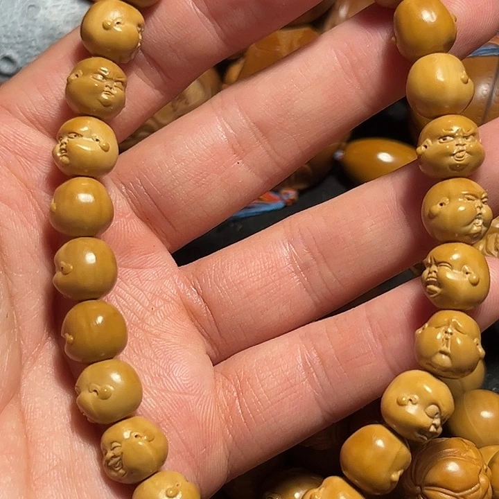 橄榄核手串/手链猴头精工百态手持