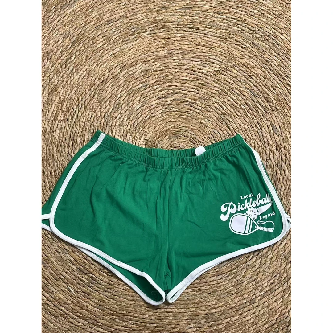 时尚球拍设计图案local运动休闲百搭短裤健身撸铁瑜伽（16AB）