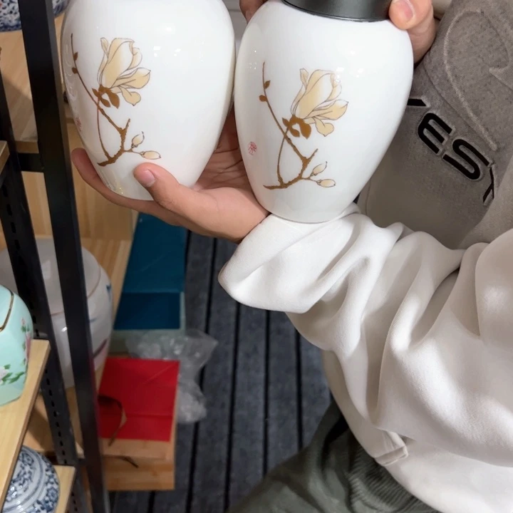 茶叶罐陶瓷家用储物罐轻微瑕疵品介意勿拍