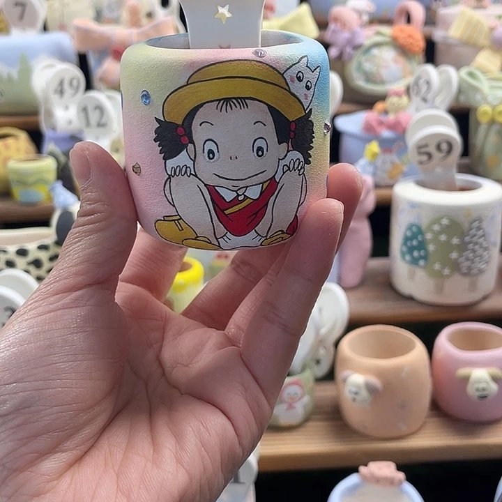 65…..手工手绘花盆