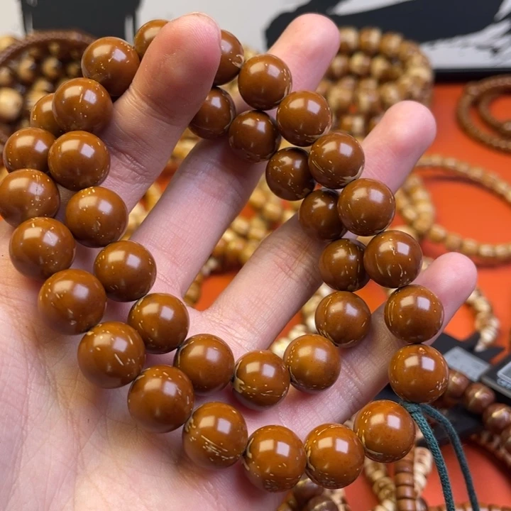 紫金鼠手串小****刺8号实心圆珠手持双圈