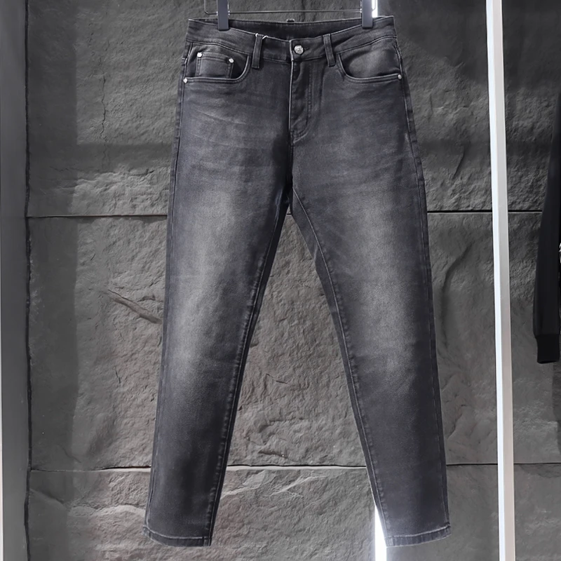 秋冬男士黑色牛仔裤长裤3222