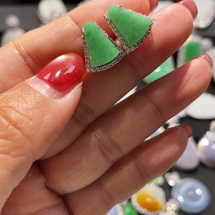 翡翠银S925镶嵌颈饰