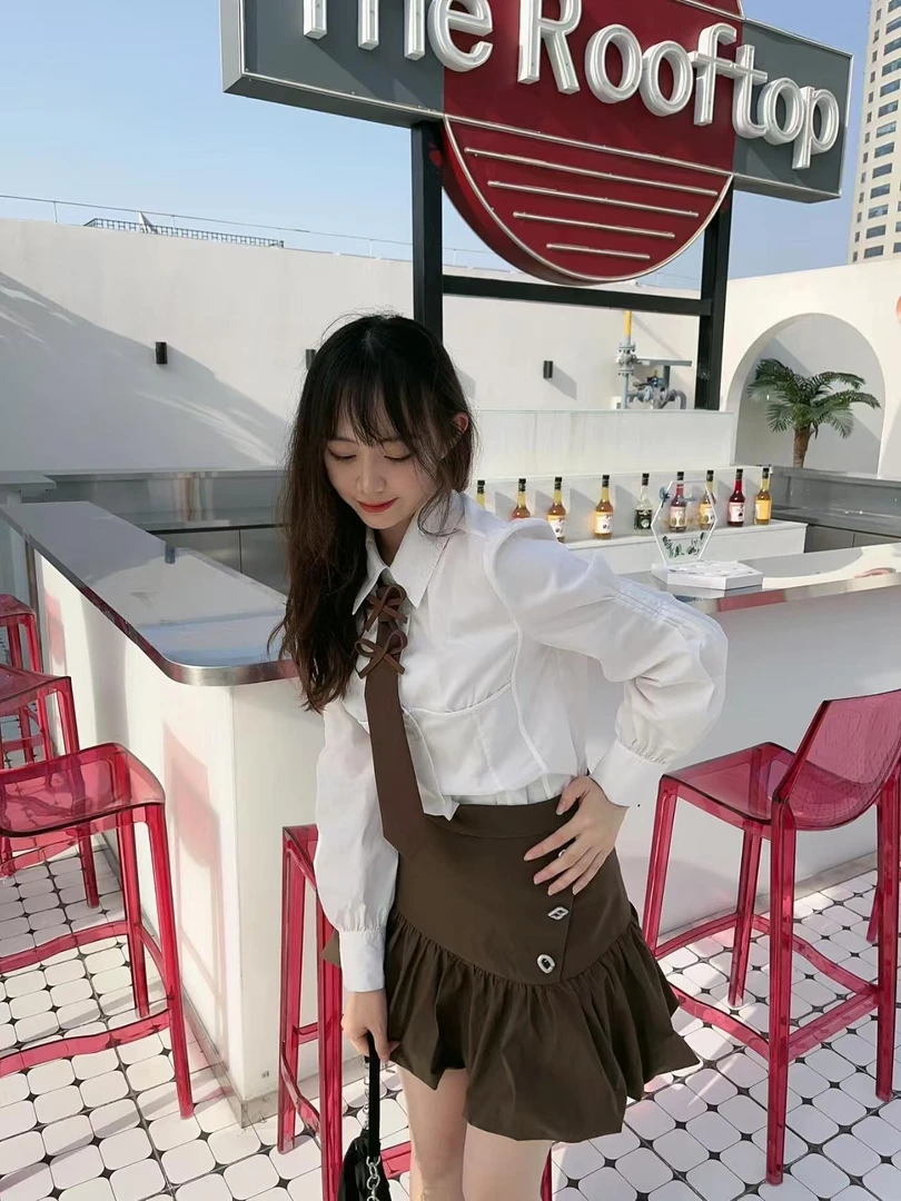 酷美风花苞裙（不含配饰）-0443