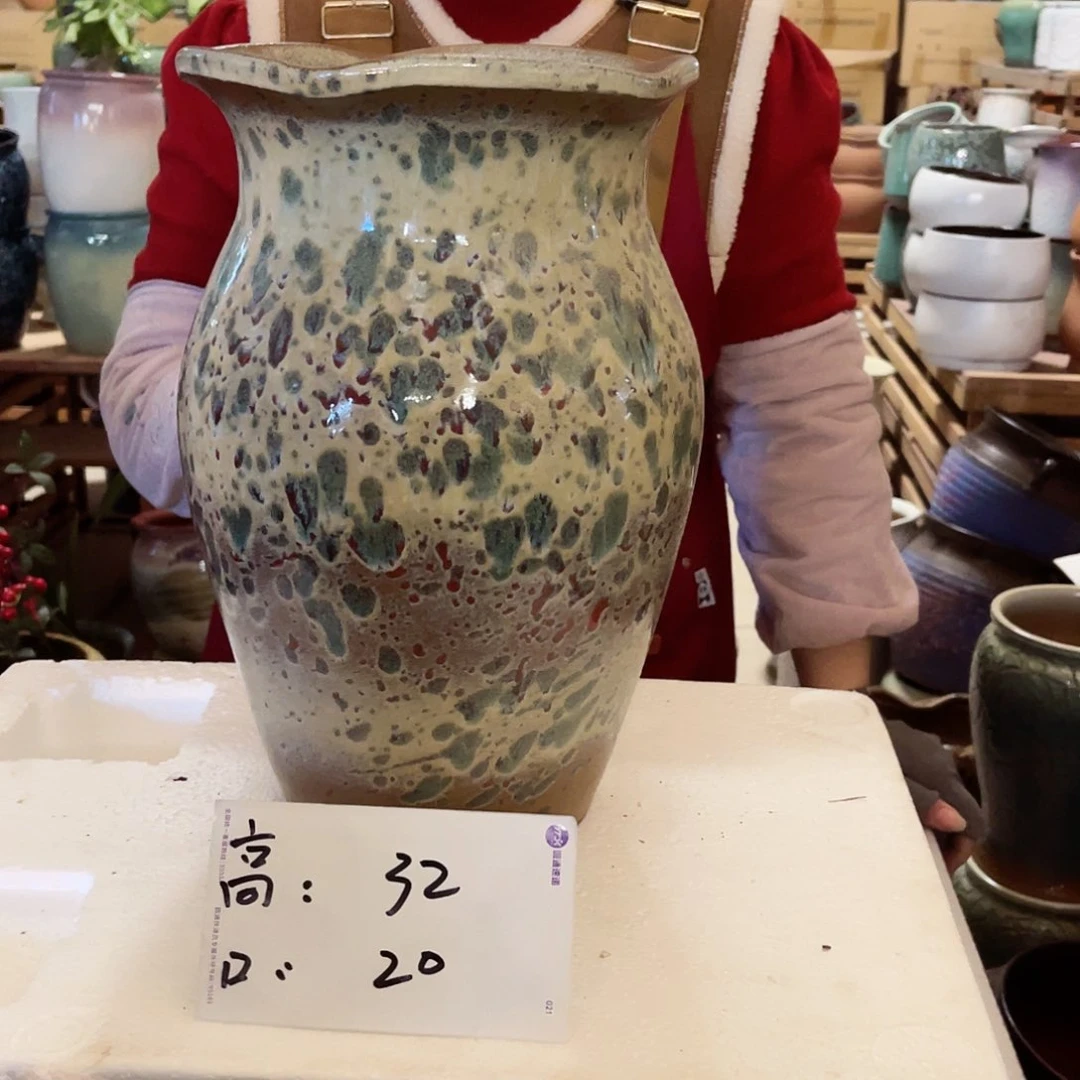 紫砂花盆高度32口径20