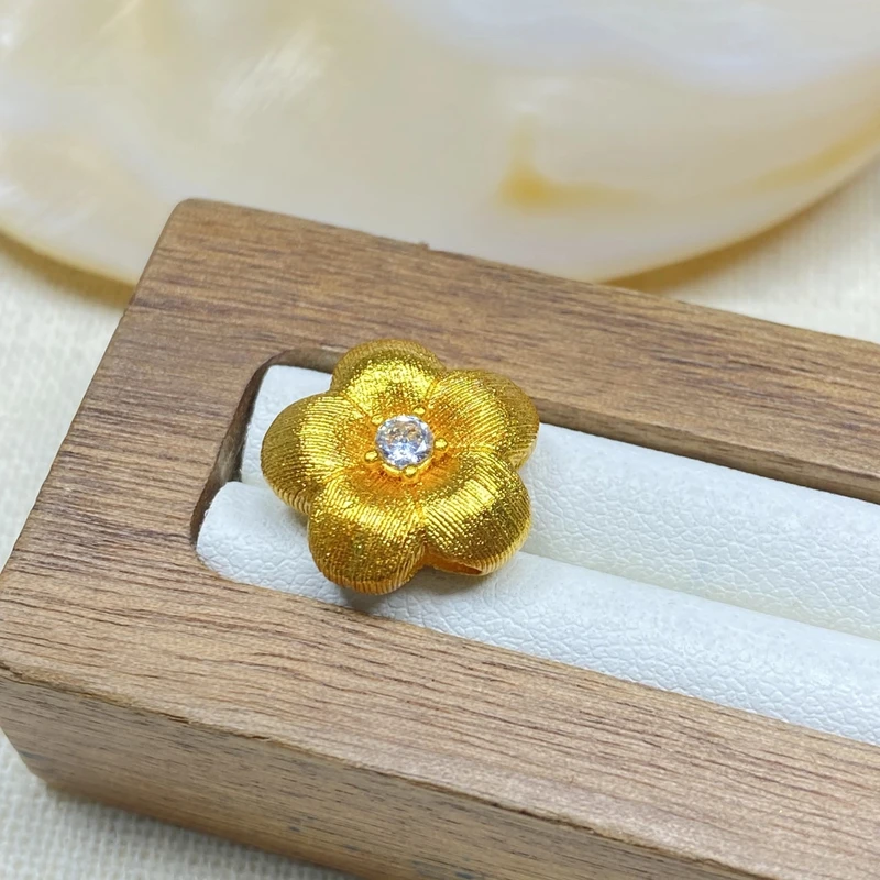 吊坠 05195爆款黄色拉丝小胖花多样性发一件47811