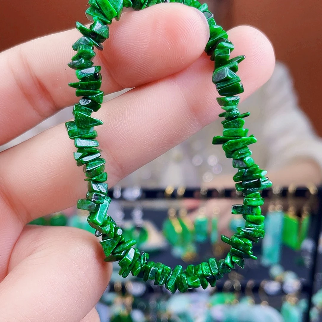 翡翠未镶嵌耳饰饰品