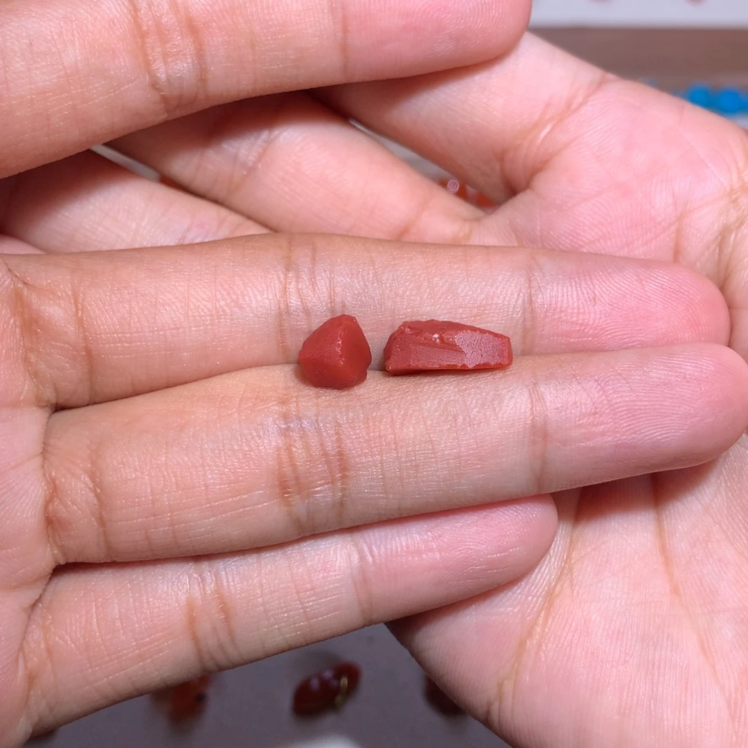 A***周未镶嵌隔片5×1.5南红玛瑙微微纹