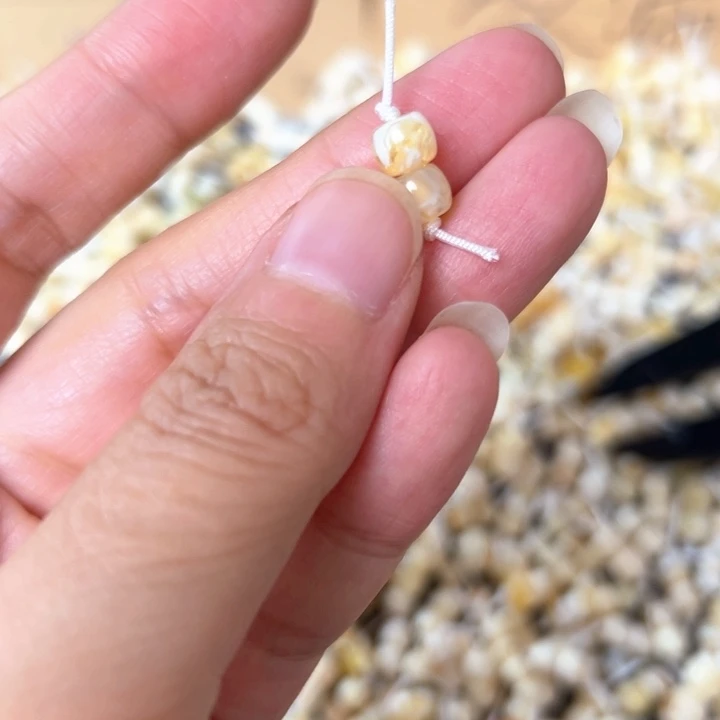 裸石蜜蜡未镶嵌6.2mm一对