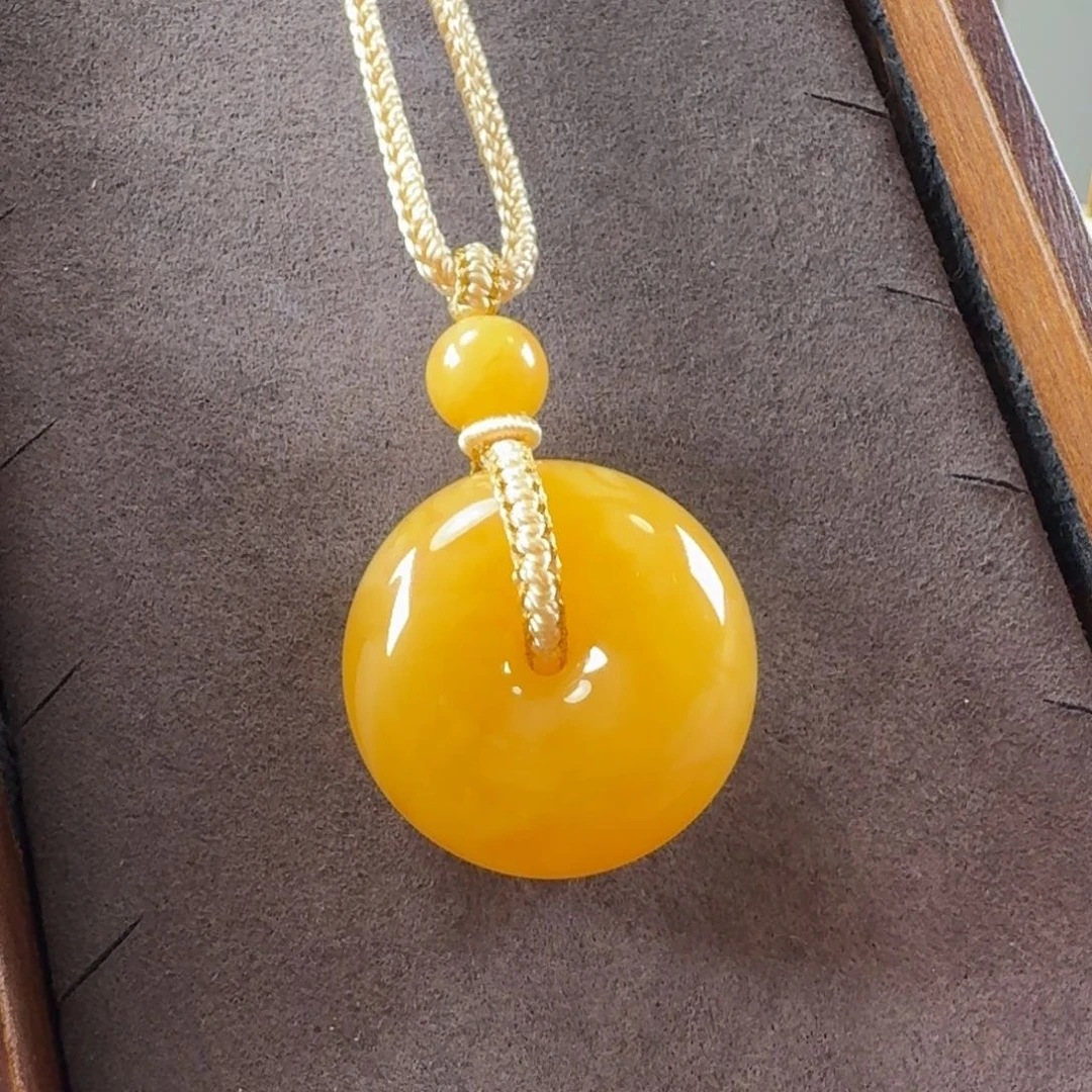 未镶嵌毛衣链蜜蜡