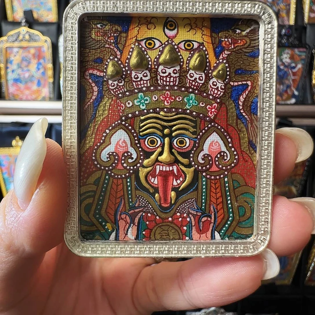 吊坠扎基拉姆纯手绘双龙