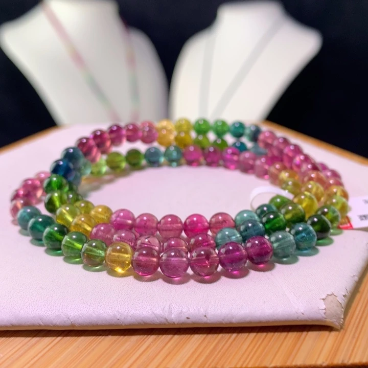 双色碧玺手链未镶嵌