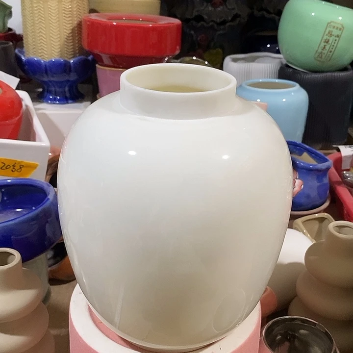 摆件水培陶盆无孔 微瑕介意勿拍