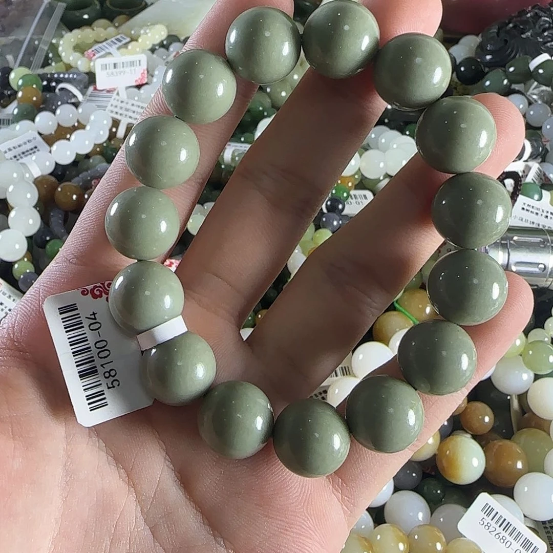 和田玉手链未镶嵌11