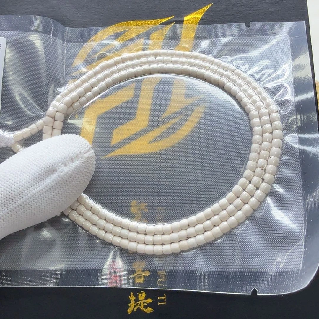 星月菩提吊坠19一物一图骨瓷白三颗星4左右108
