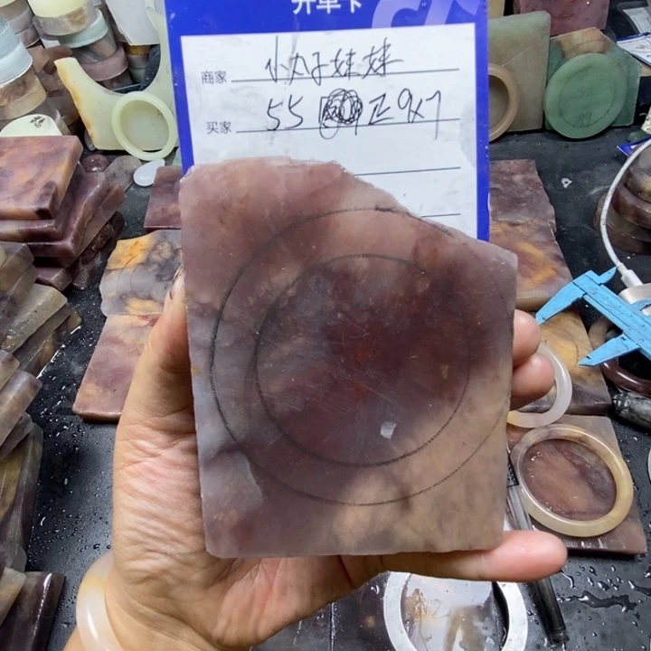 未镶嵌手镯石英质玉小***妹定制手镯