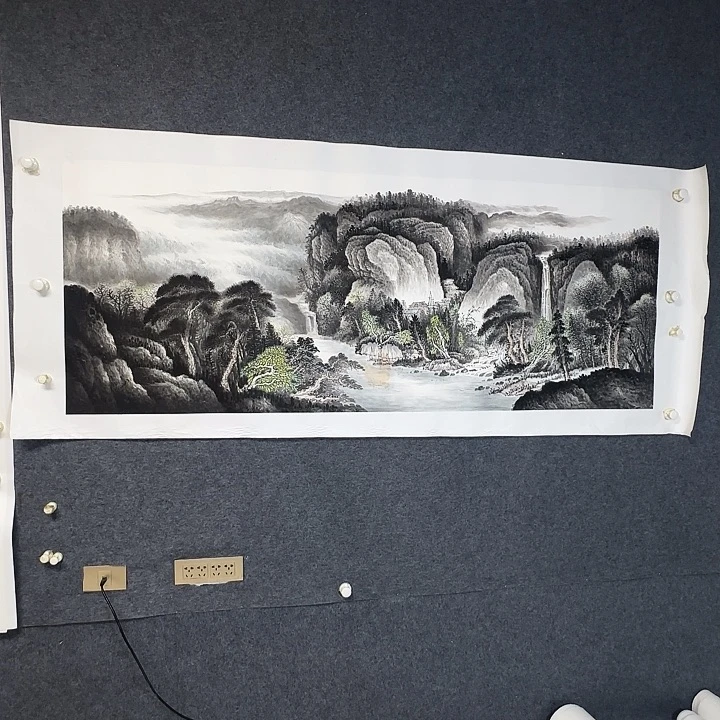 国画国画山水作品