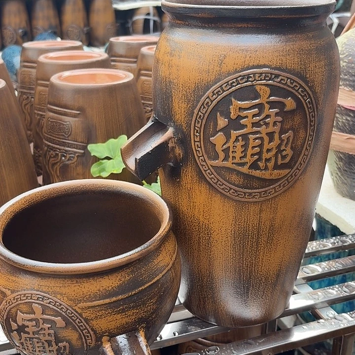 粗陶口径19/39，20/17进水口2.6厘米