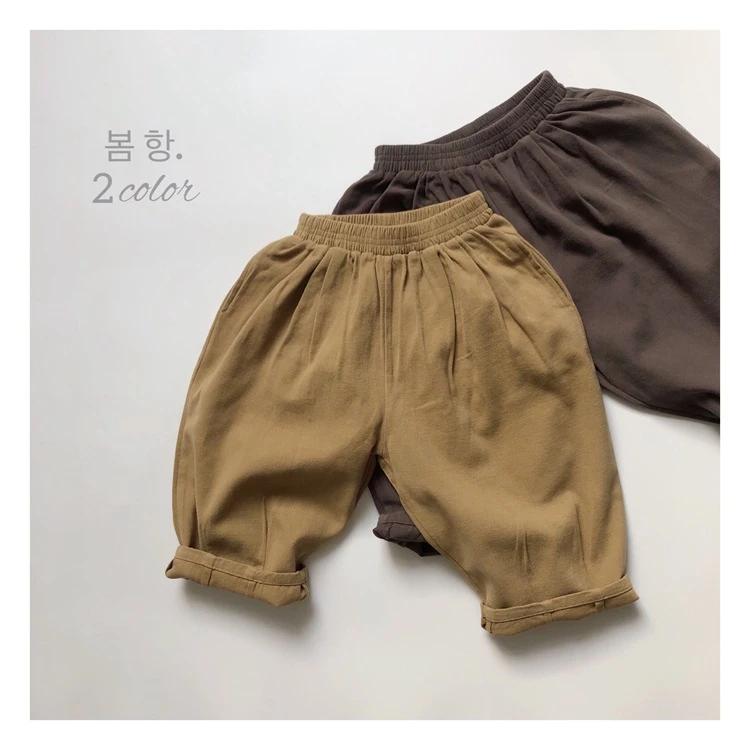 【百搭小调】裤子秋季男女童宽松阔腿萝卜裤休闲长裤童装