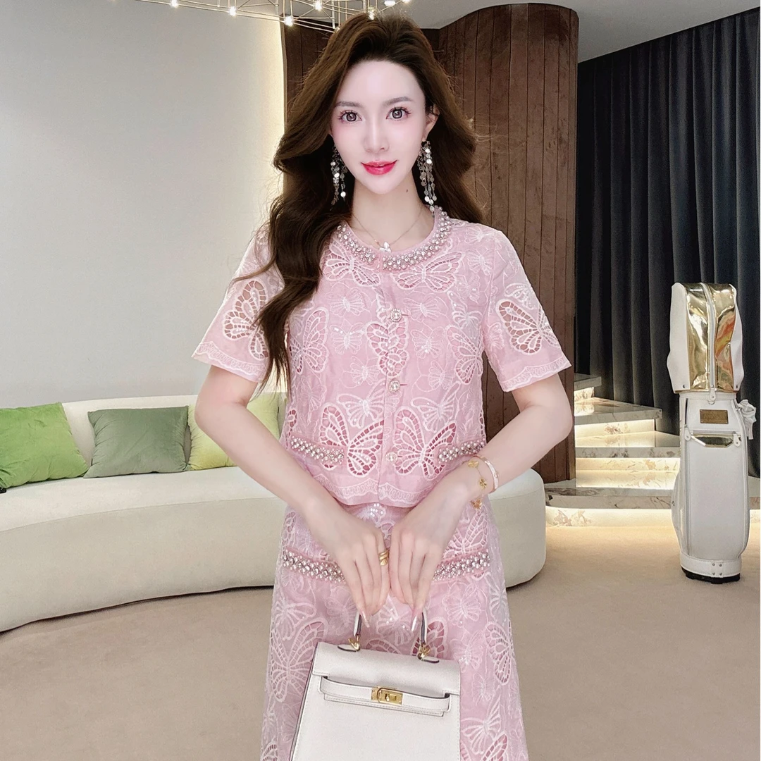 【MIA.G】【蝴蝶仙子】重工小香风半身裙 XD701-1