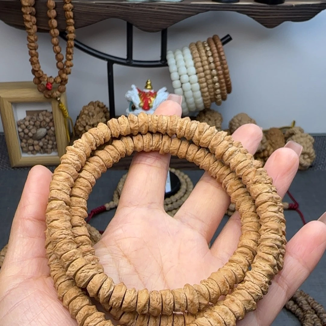 柏木手串/手链藏切白牙药片