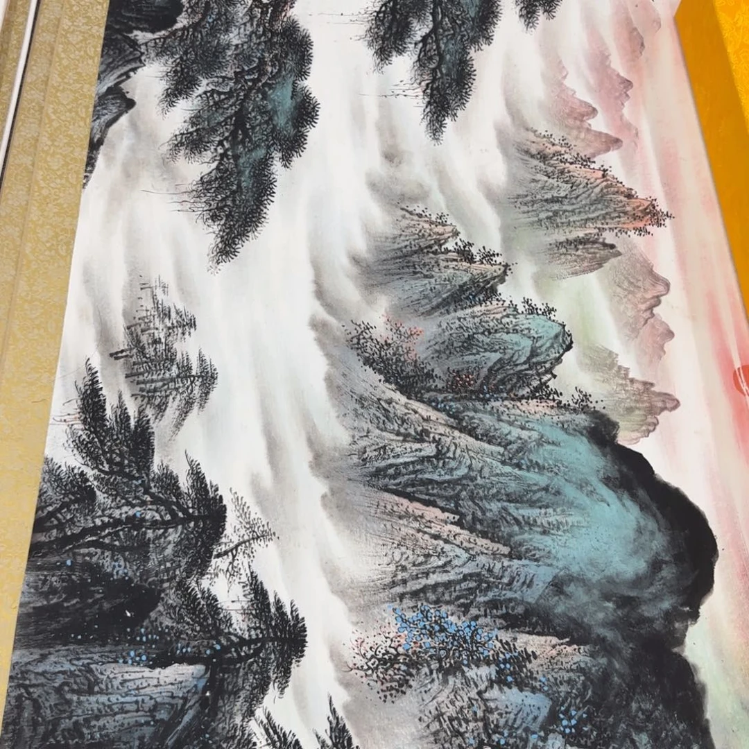 国画QC原创横山水作品！带证书！限购一单