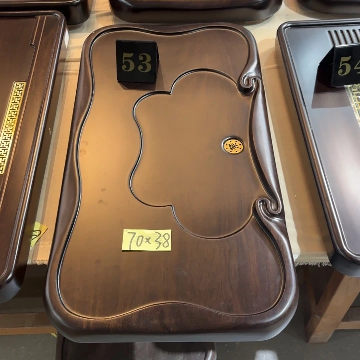 我***人黑檀实木茶盘实物