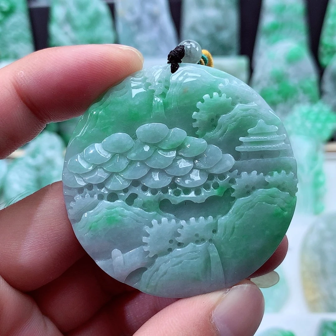 翡翠未镶嵌颈饰翡翠吊坠