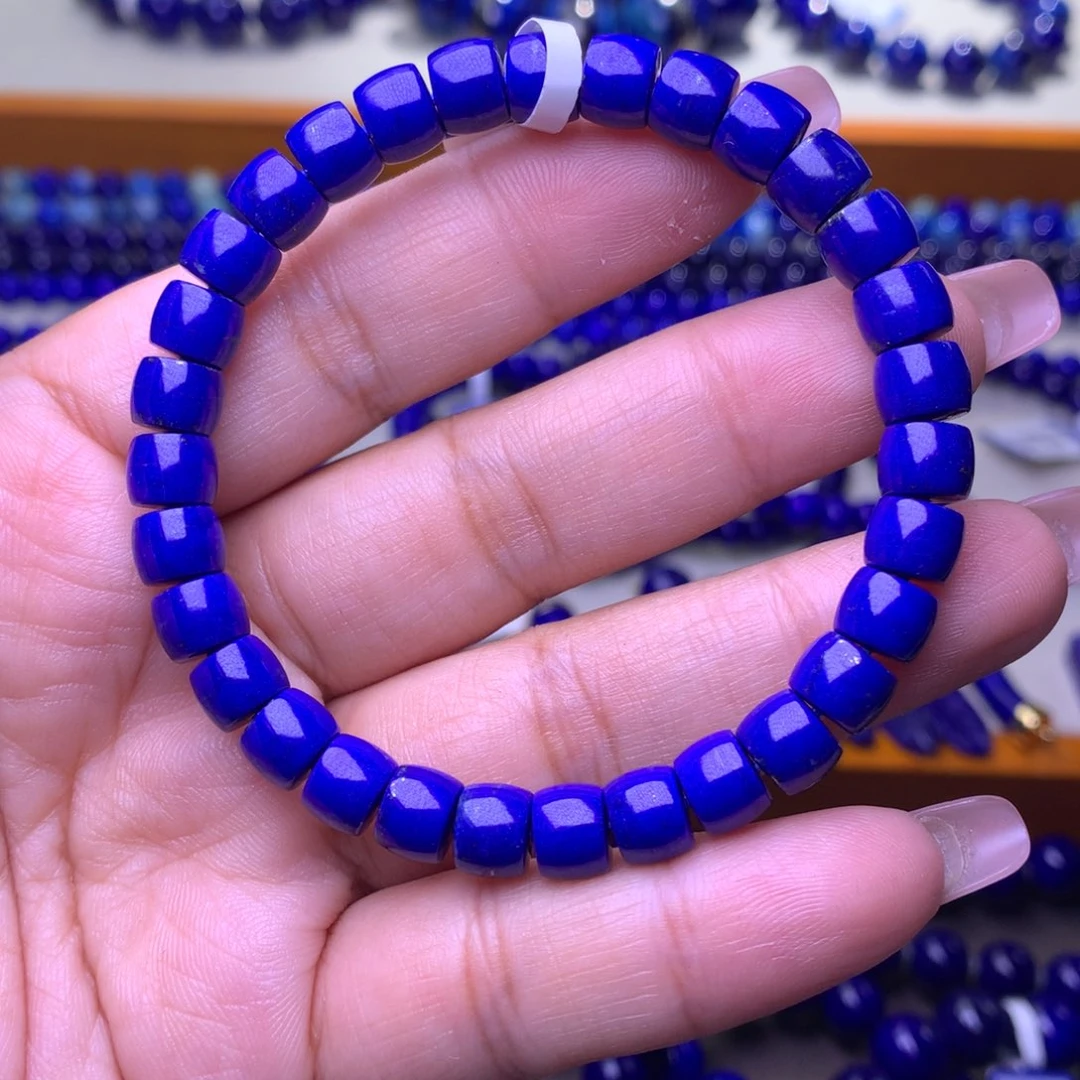 青金石未镶嵌手串7m