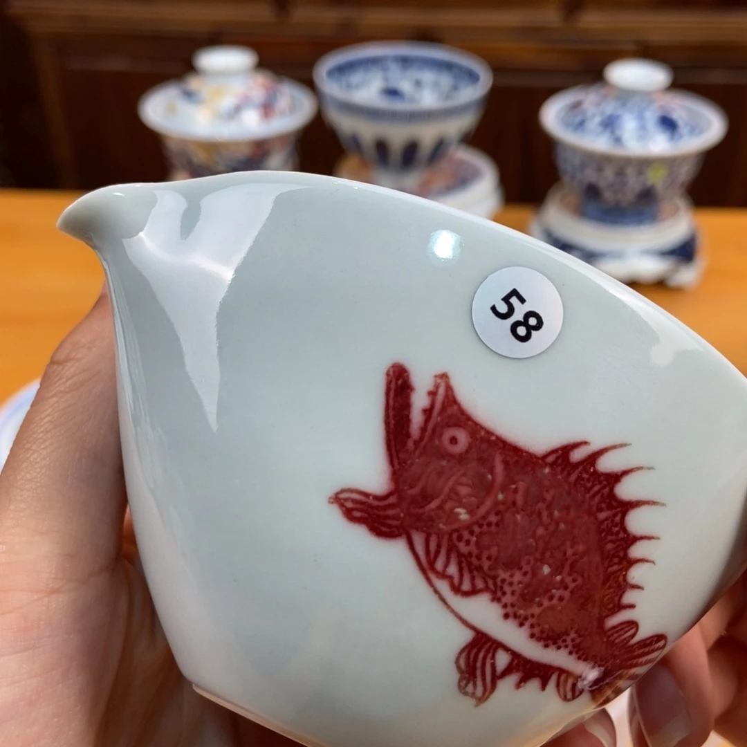 手绘现代茶具非古董