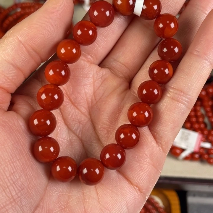 南红玛瑙手链未镶嵌