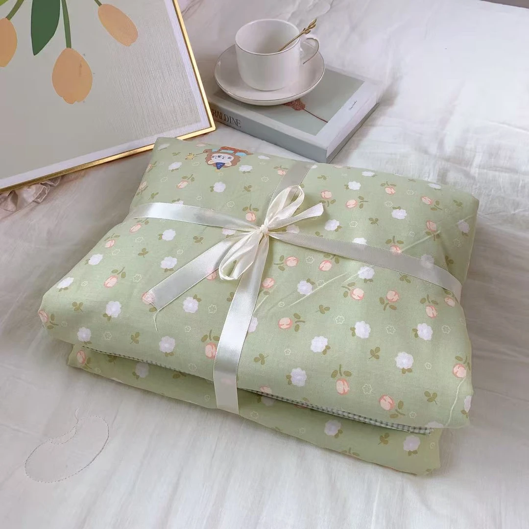 【小狮子】伽罗木棉斜纹加厚四件套裸睡床品床单被罩软糯亲肤