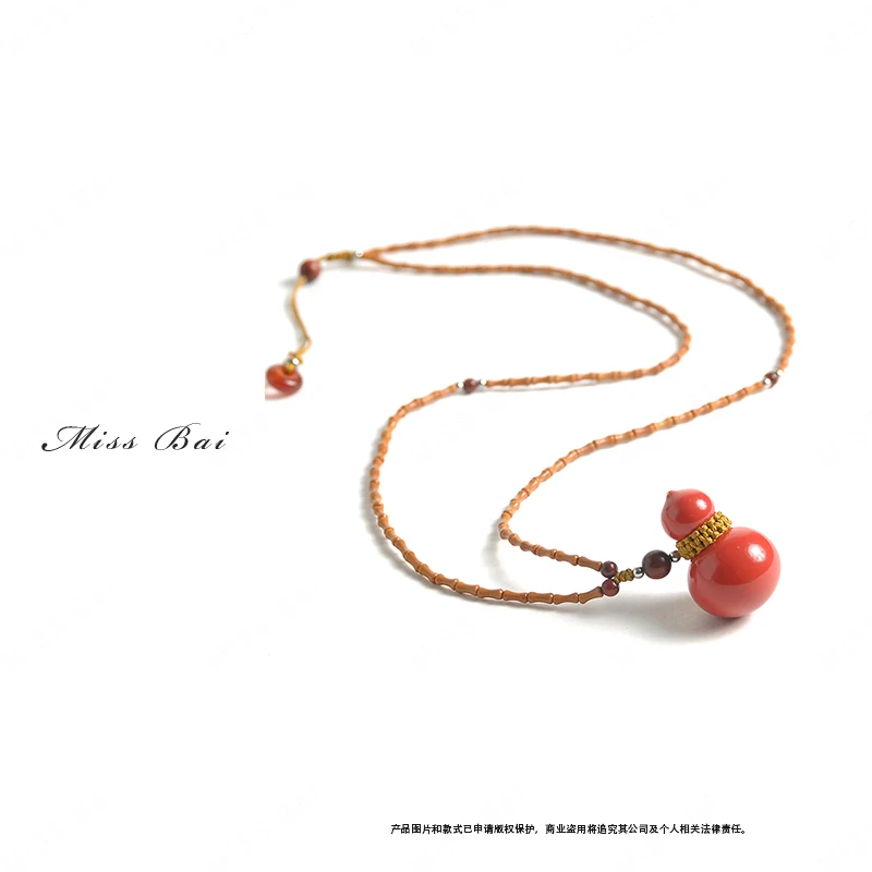 合金陶瓷吊坠 YIWEN-葫气添彩珠链吊坠XL0117