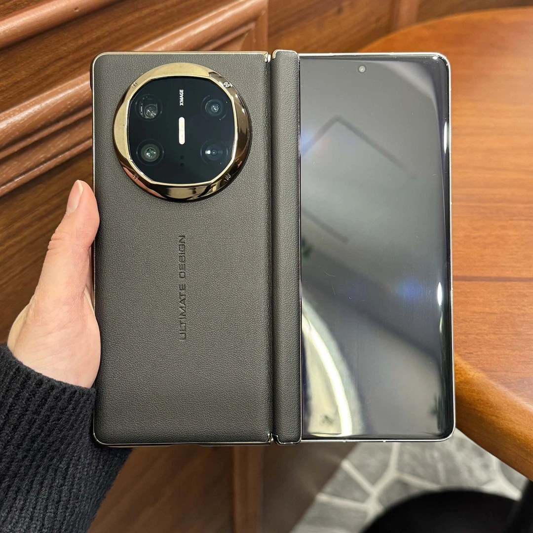 适用华为Matex6折叠屏全包中轴磁吸手机壳X5典藏版电镀金边保护套