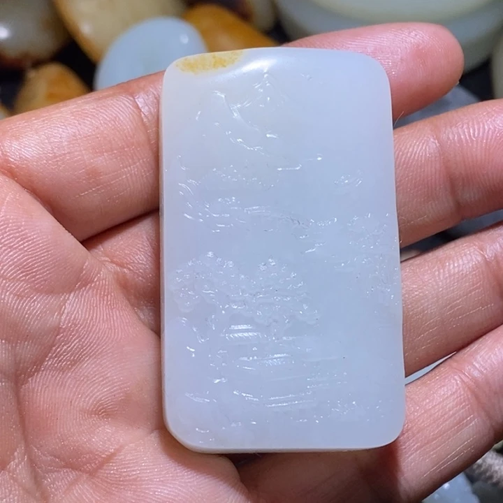 和田玉未镶嵌吊坠(不含链)