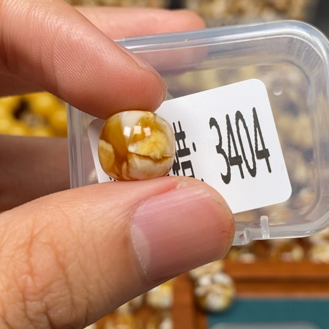 猴头核桃把件沁色圆珠老型3495