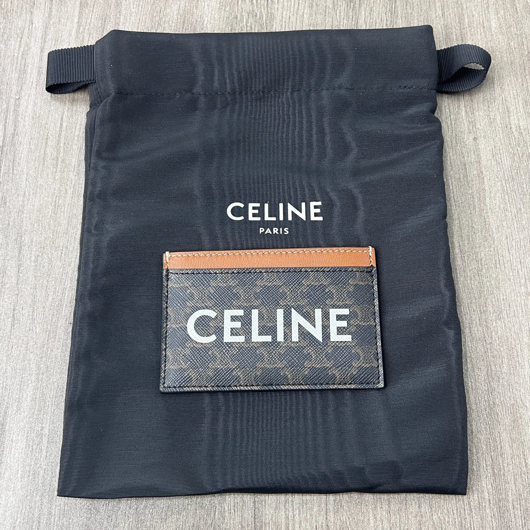 全新未使用 Celine/思琳 零钱印花卡包经典Logo款全新/公价4800