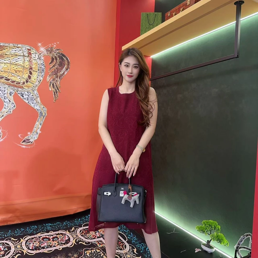 8197多金大码减长款A字裙子夏季新款女装设计感连衣裙女