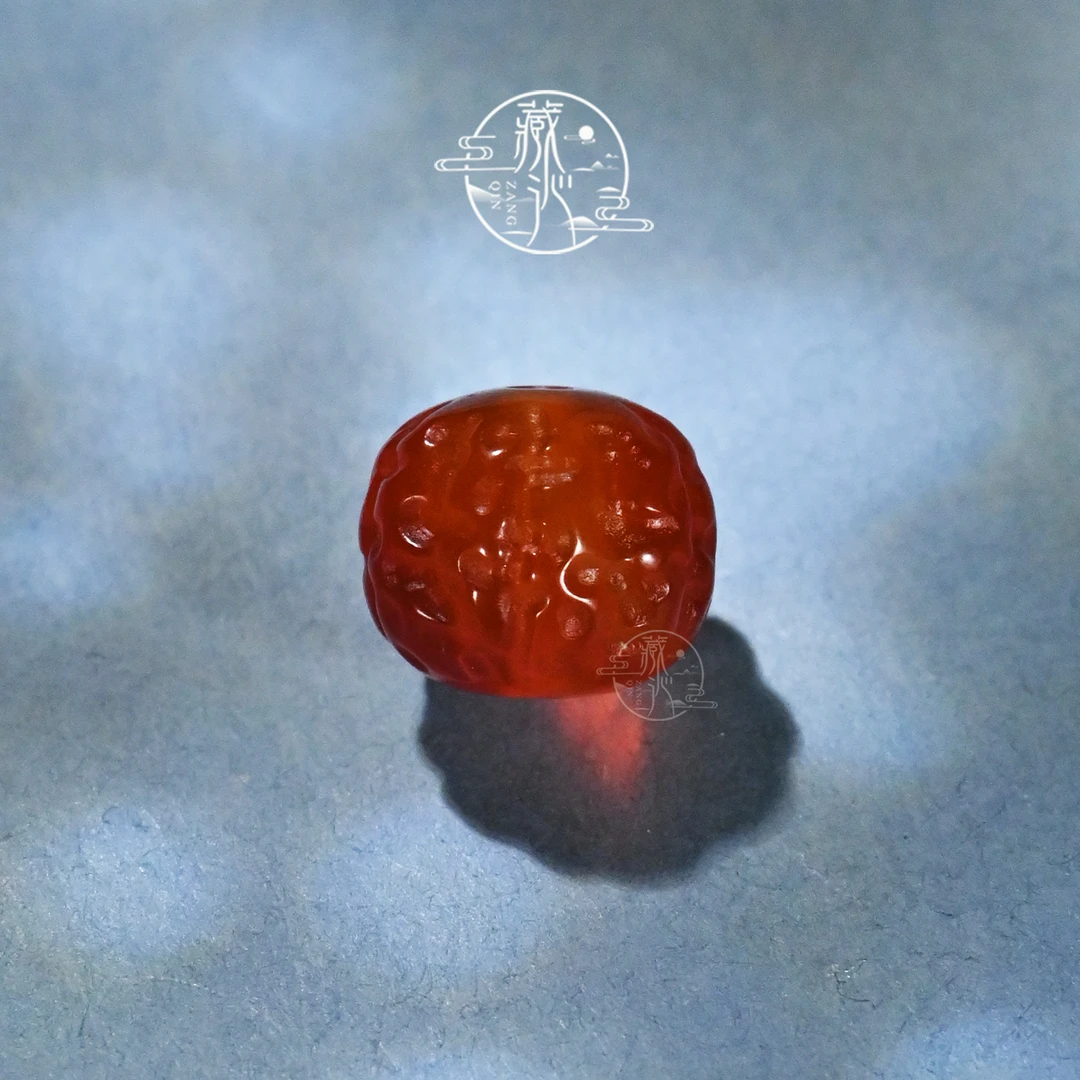 8/10/12MM红玛瑙小金刚桶珠文玩星月手串DIY手持配饰顶珠腰珠单珠