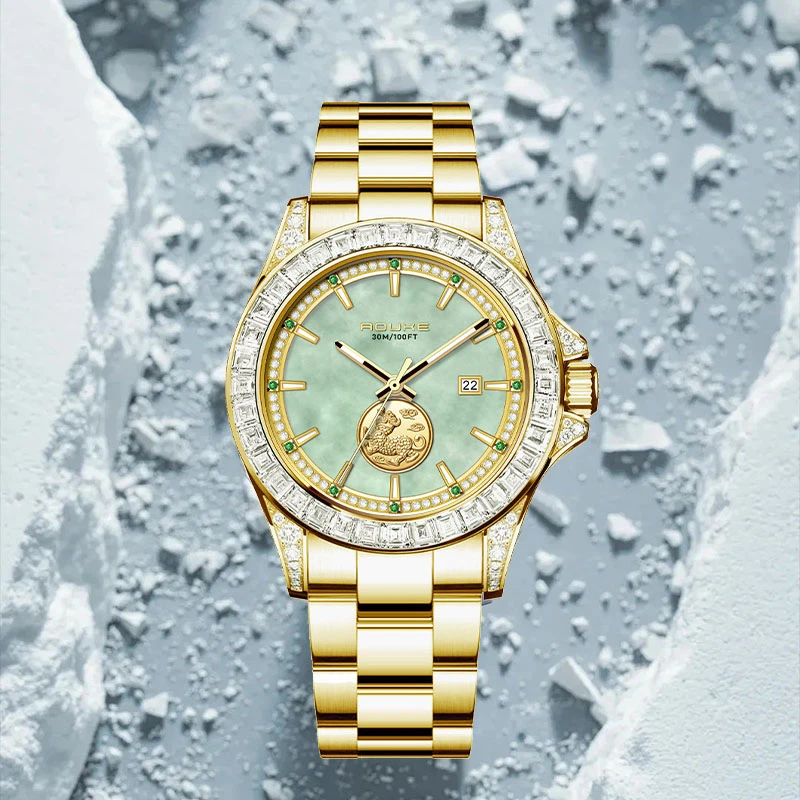 AOUKE/奥刻新款【祥云瑞气系列】轻奢全自动男士腕表kk075