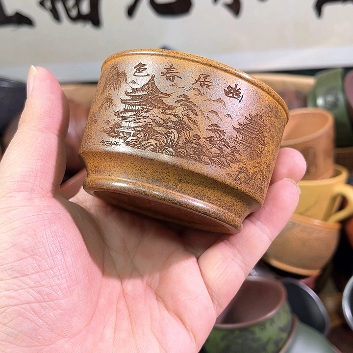 茶杯紫砂全手工紫砂主人杯