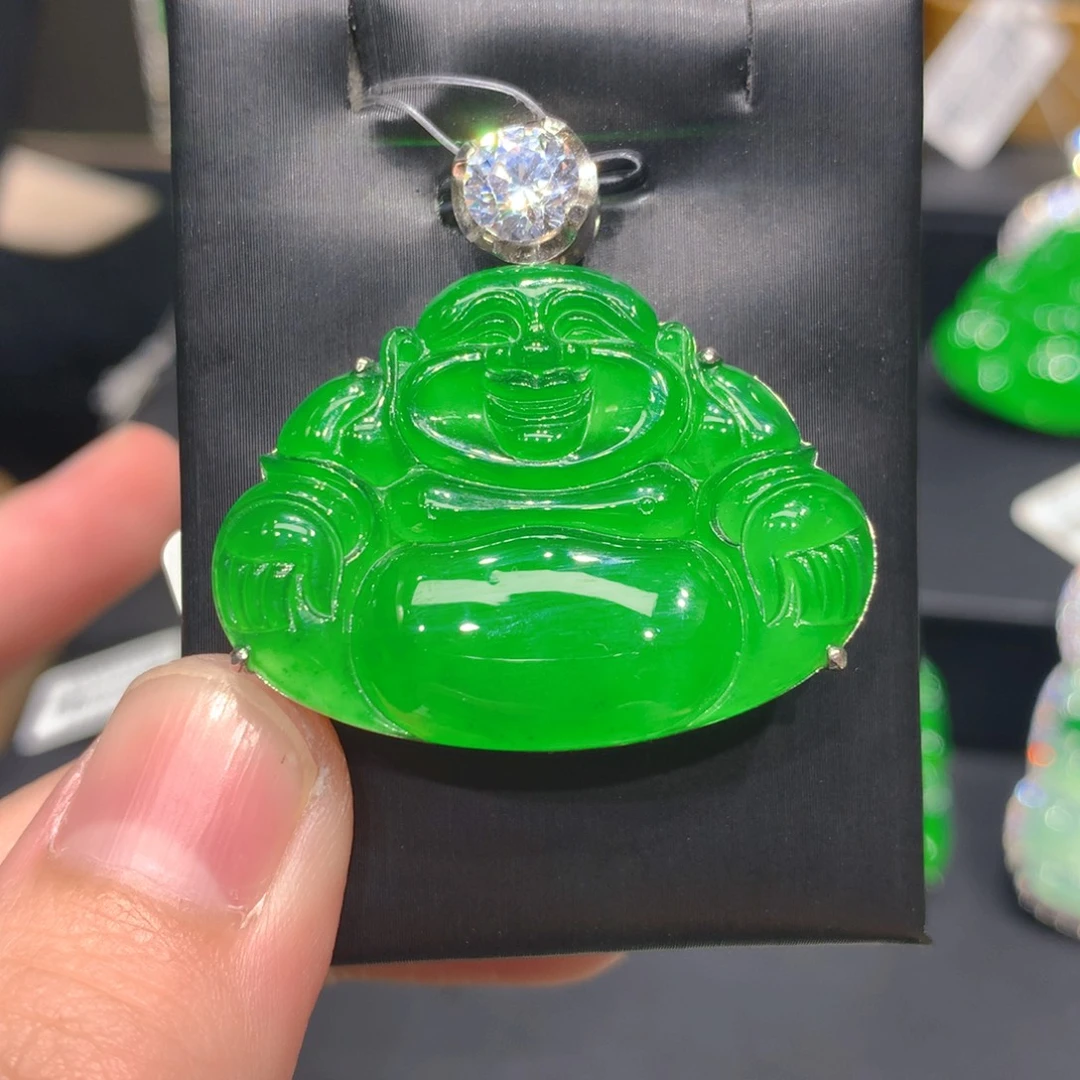 翡翠银S925镶嵌颈饰