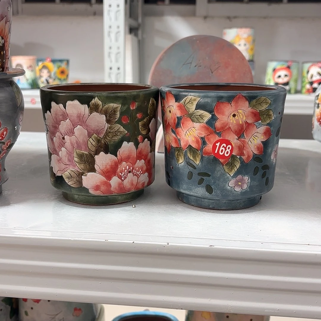 紫砂花盆一**你手工花盆默认微瑕