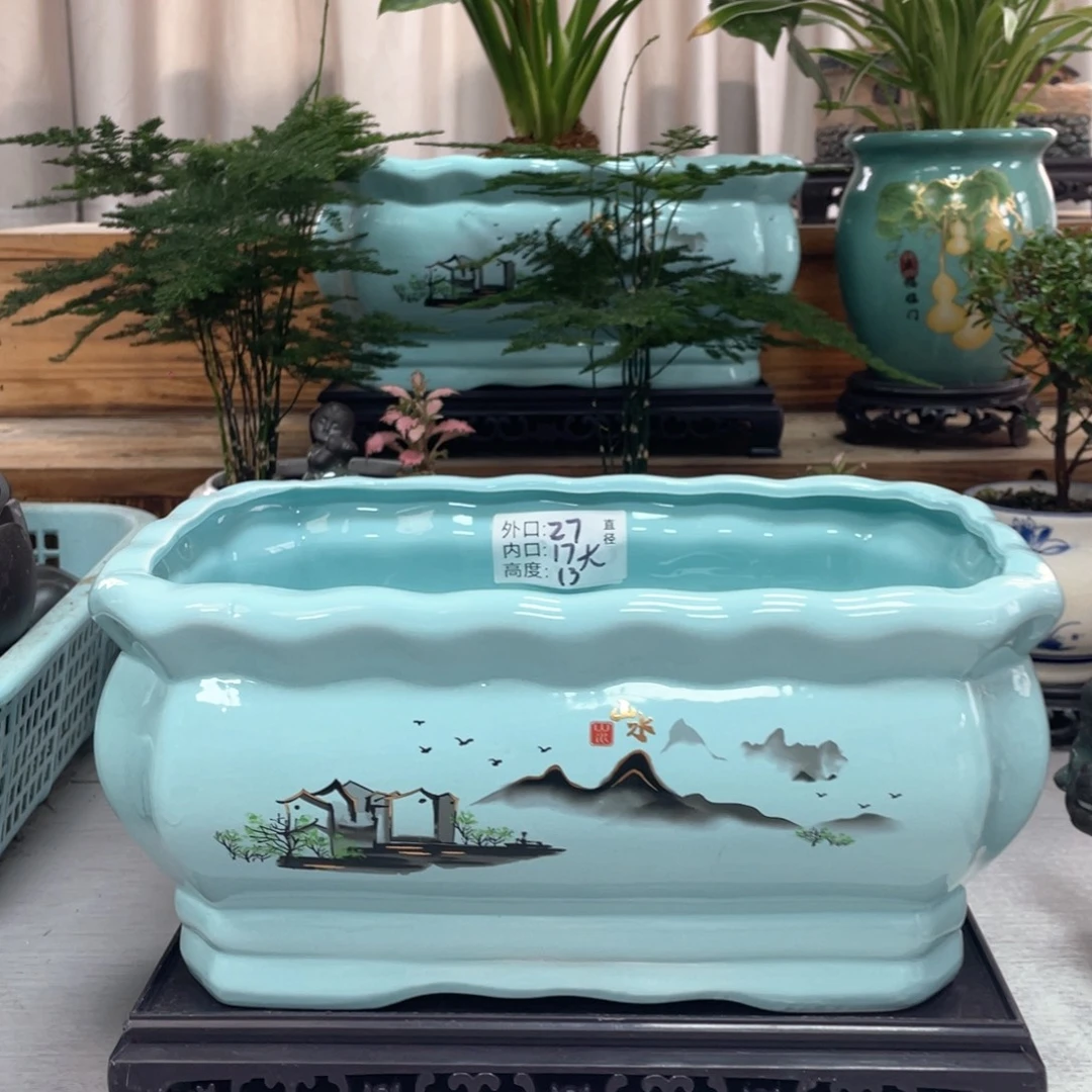 陶瓷花盆紫砂花盆盆景花盆