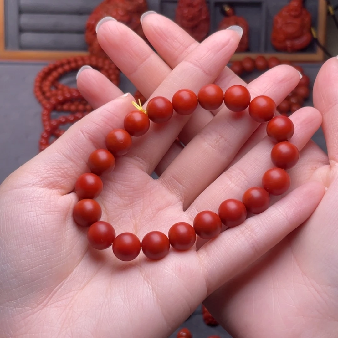 南红玛瑙未镶嵌配饰卡10mm