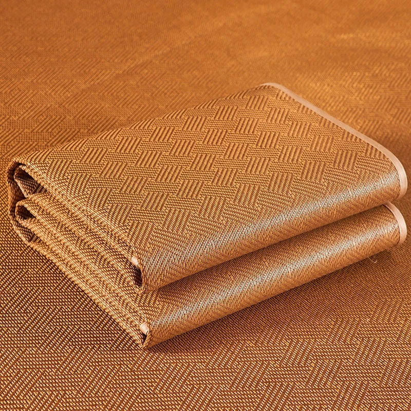 凉席藤席1.5米1.8米床单双人宿舍凉席可折叠冰丝席0.6M童席